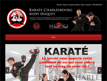 Tablet Screenshot of karatecharlesbourg.com